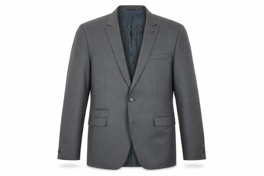 Stonebridge Collection Men's Grey Blazer, Size 40R, Business Jacket