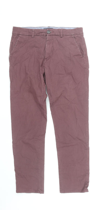 Next Men's Purple Chino Trousers Size M - Autumn Casual