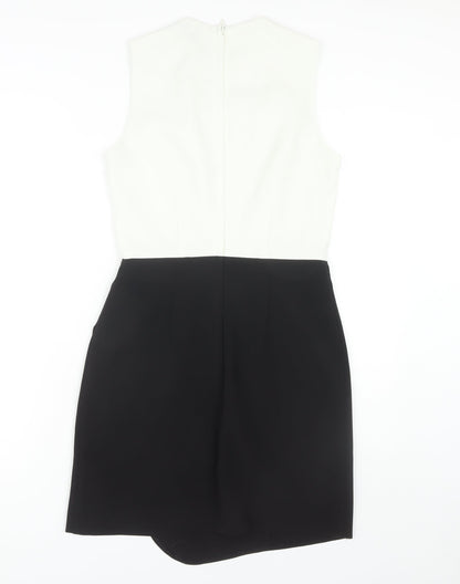 H&M Women's Black Ivory Sheath Dress Size 10