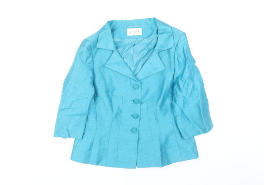 Minuet Women's Blue Blazer 14 Business Casual Buttoned