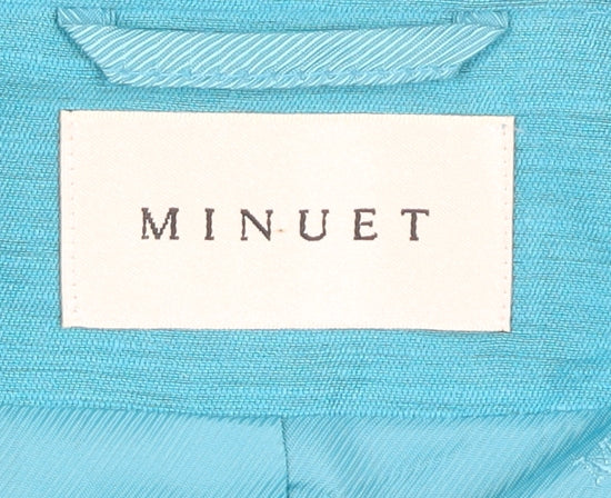 Minuet Women's Blue Blazer 14 Business Casual Buttoned