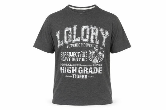 Officers Club Men's Grey XL Sporty Graphic T-Shirt