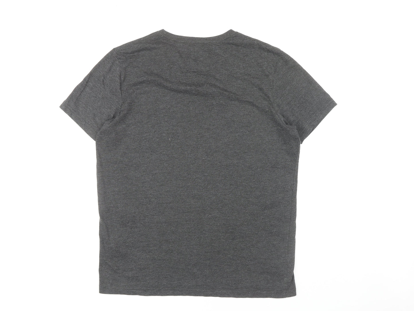 Officers Club Men's Grey XL Sporty Graphic T-Shirt