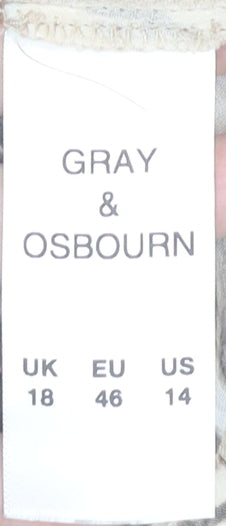 Womens UK Size 18 Gray & Osbourn Multicoloured Kimono
