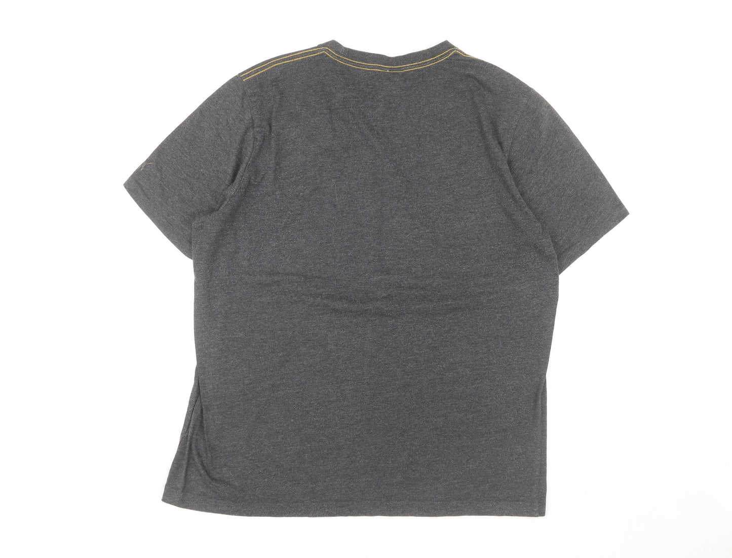 Puma Men's Grey Logo T-Shirt, Size L