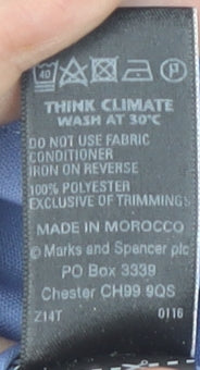 Marks and Spencer Women's Blue Sheath Dress Size 16