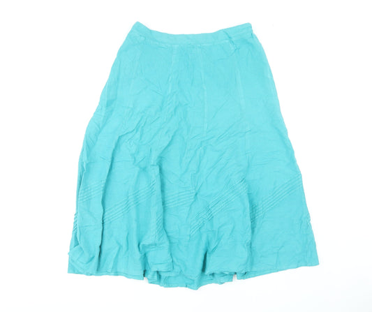 Julipa Women's Blue Skirt, Size 12, Elastic Waist