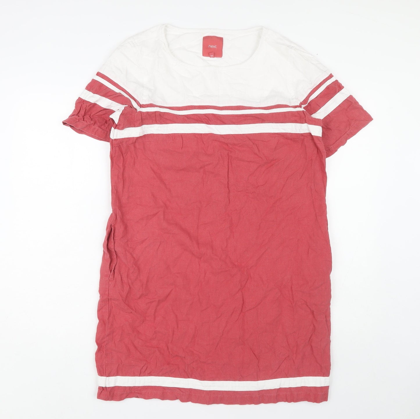 Next Women’s Red Striped Dress Size 14