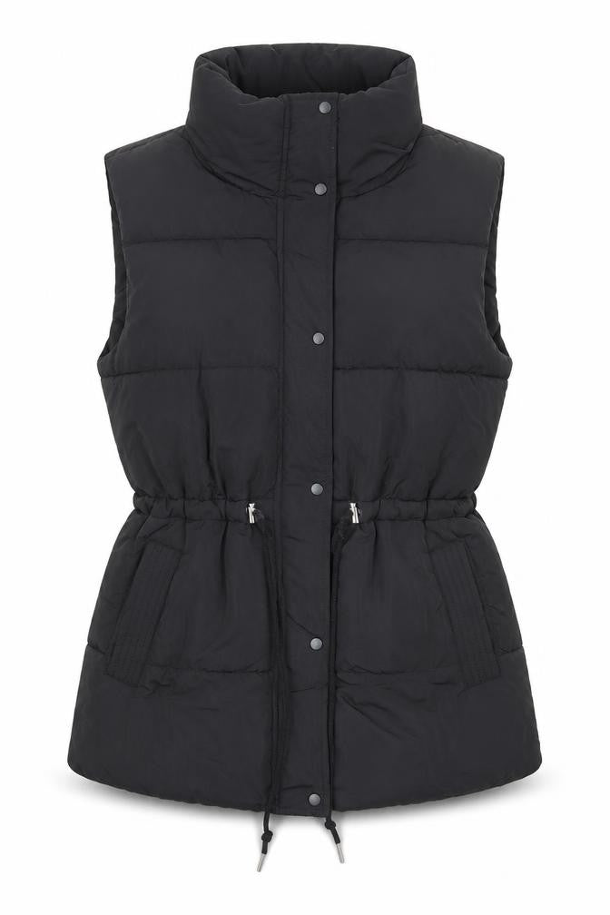 Womens UK Size 10 M&Co Black Puffer Jacket