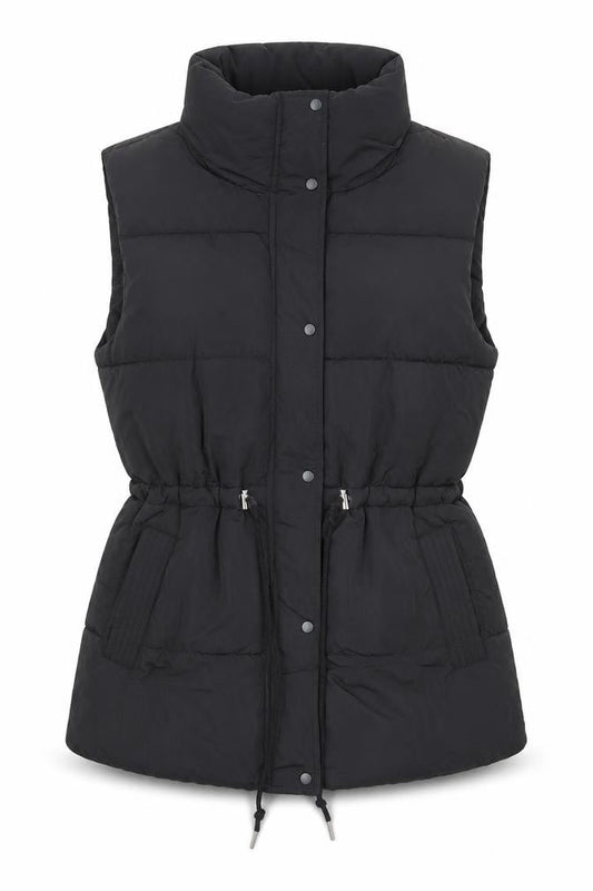 Womens UK Size 10 M&Co Black Puffer Jacket