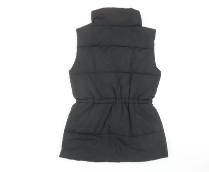 Womens UK Size 10 M&Co Black Puffer Jacket