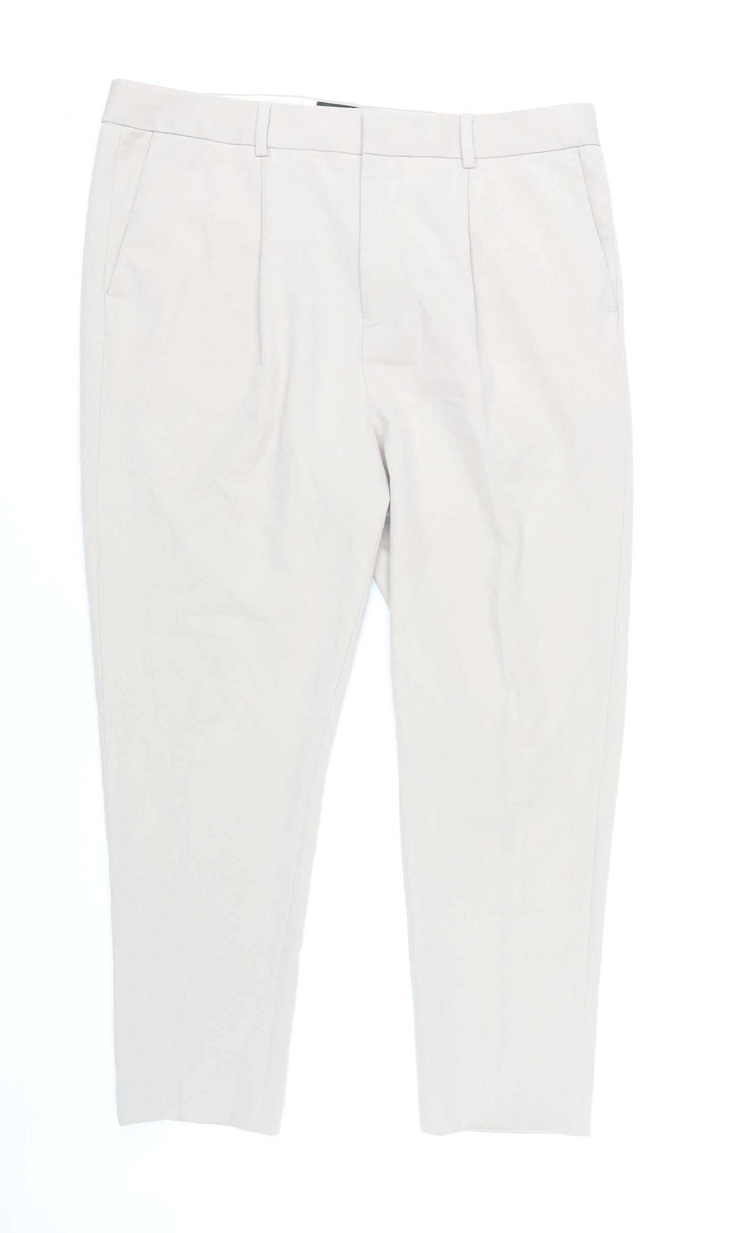 Mens UK Size L ASOS DESIGN   Beige Trousers