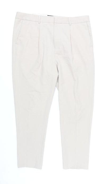 Mens UK Size L ASOS DESIGN   Beige Trousers