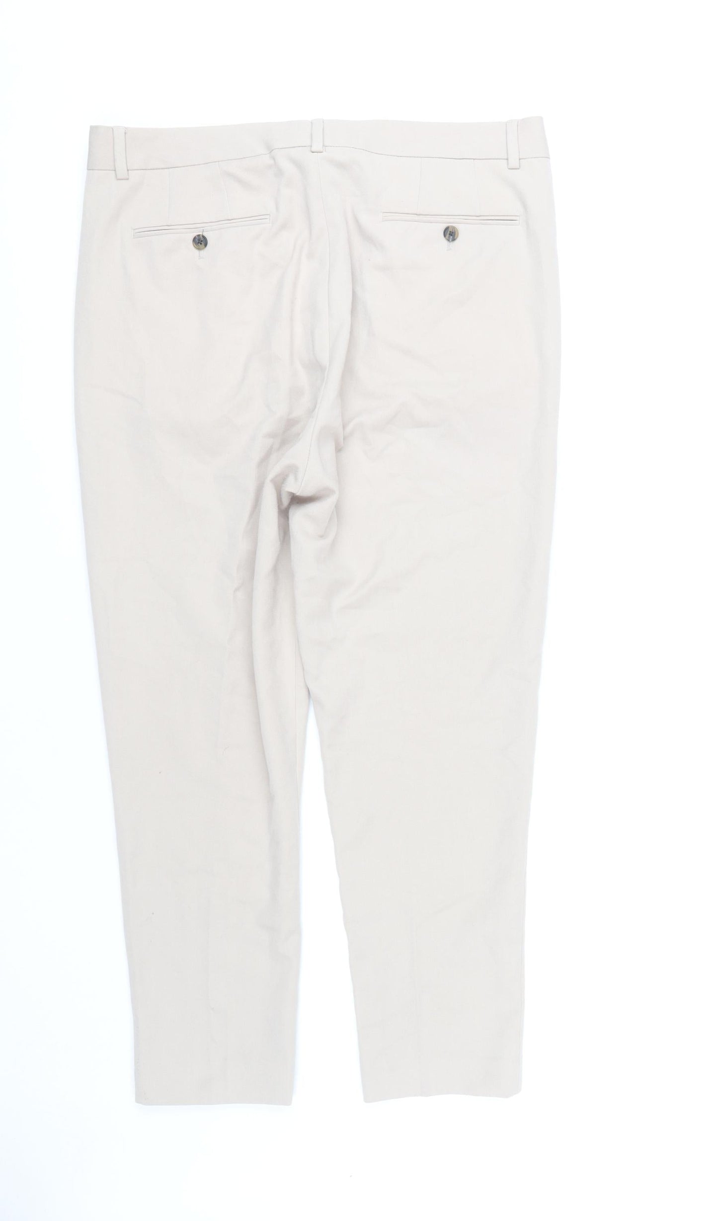 Mens UK Size L ASOS DESIGN   Beige Trousers