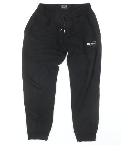 Mens UK Size L Bench Relaxed Fit Jogger Black Trousers
