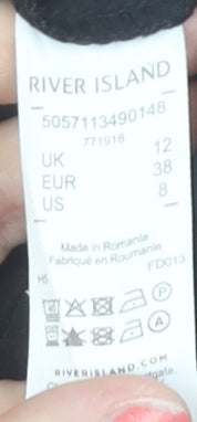 River Island Women’s Black Trousers UK 12