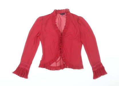Womens UK Size 8 Debut Red  Blouse
