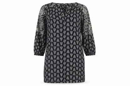 Monsoon Women's Black Geometric Shift Dress Size 8