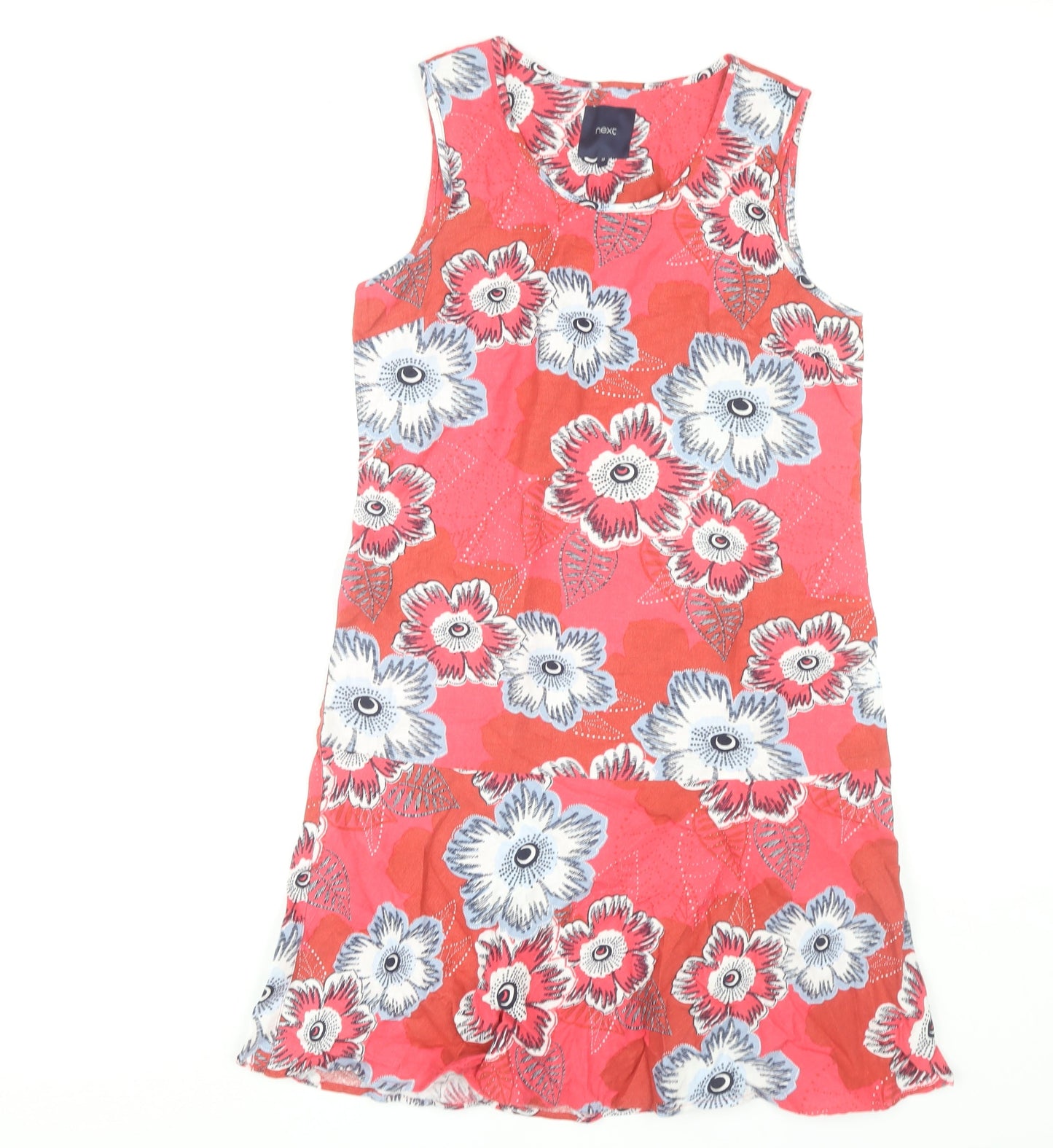Next Women's Multicoloured Floral Sleeveless Dress Size 10