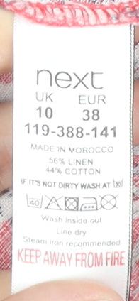 Next Women's Multicoloured Floral Sleeveless Dress Size 10