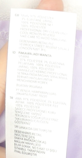 Debenhams Women's Multicoloured Off-Shoulder Dress Size 12