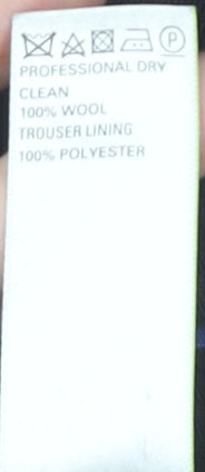 Marks and Spencer Men's Black Wool Formal Trousers