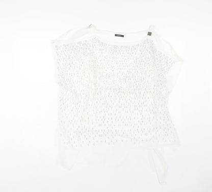 Womens UK Size 10 Roman White  Blouse