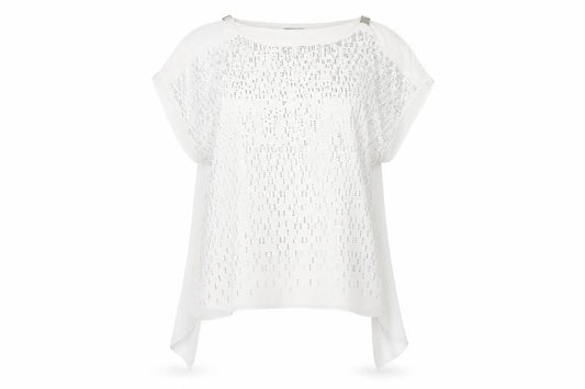 Front view of Roman Women White, size 10, Blouse