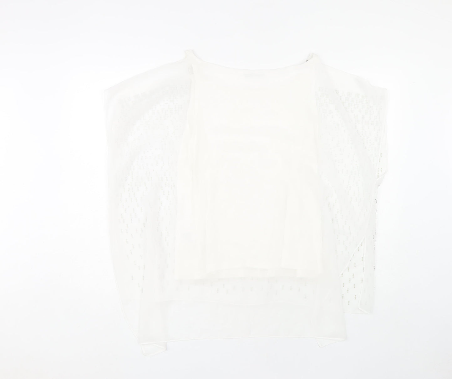 Womens UK Size 10 Roman White  Blouse