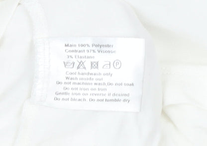 Womens UK Size 10 Roman White  Blouse