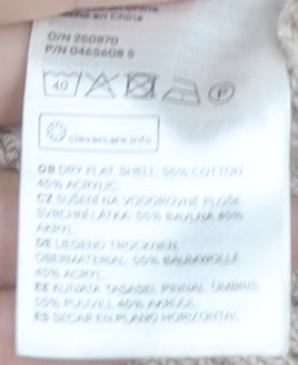 Womens UK Size 14 H&M Beige Full Zip