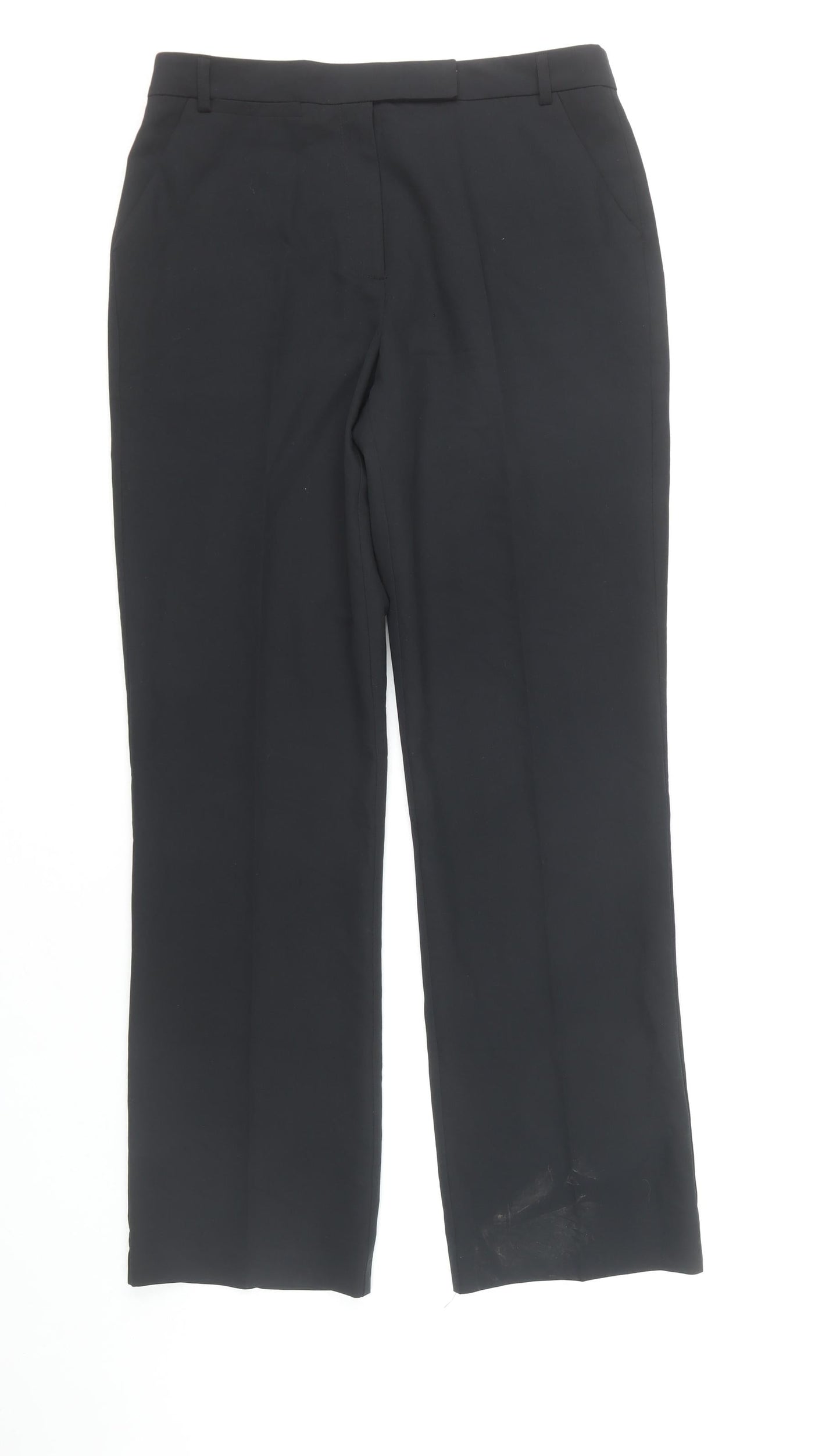 Womens UK Size 12 ASOS DESIGN Regular Fit Dress Pants Black Trousers