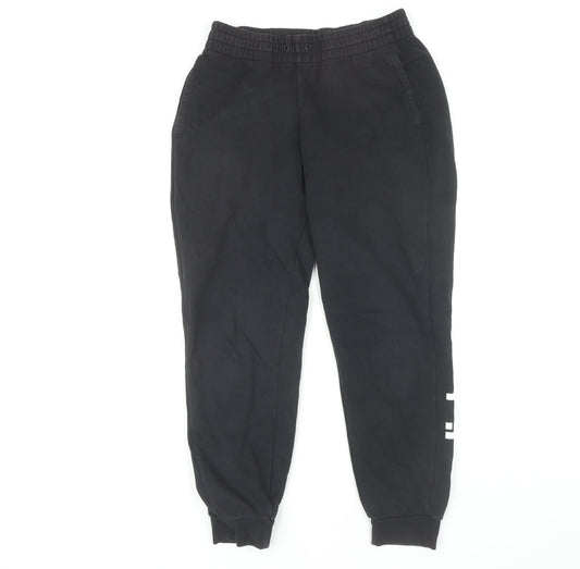 Womens UK Size S adidas Regular Fit Jogger Black Trousers