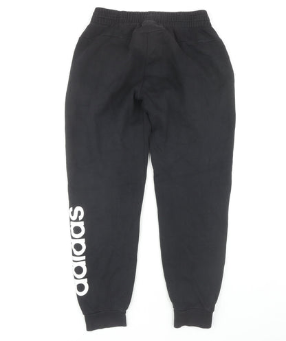 Womens UK Size S adidas Regular Fit Jogger Black Trousers