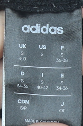 Womens UK Size S adidas Regular Fit Jogger Black Trousers