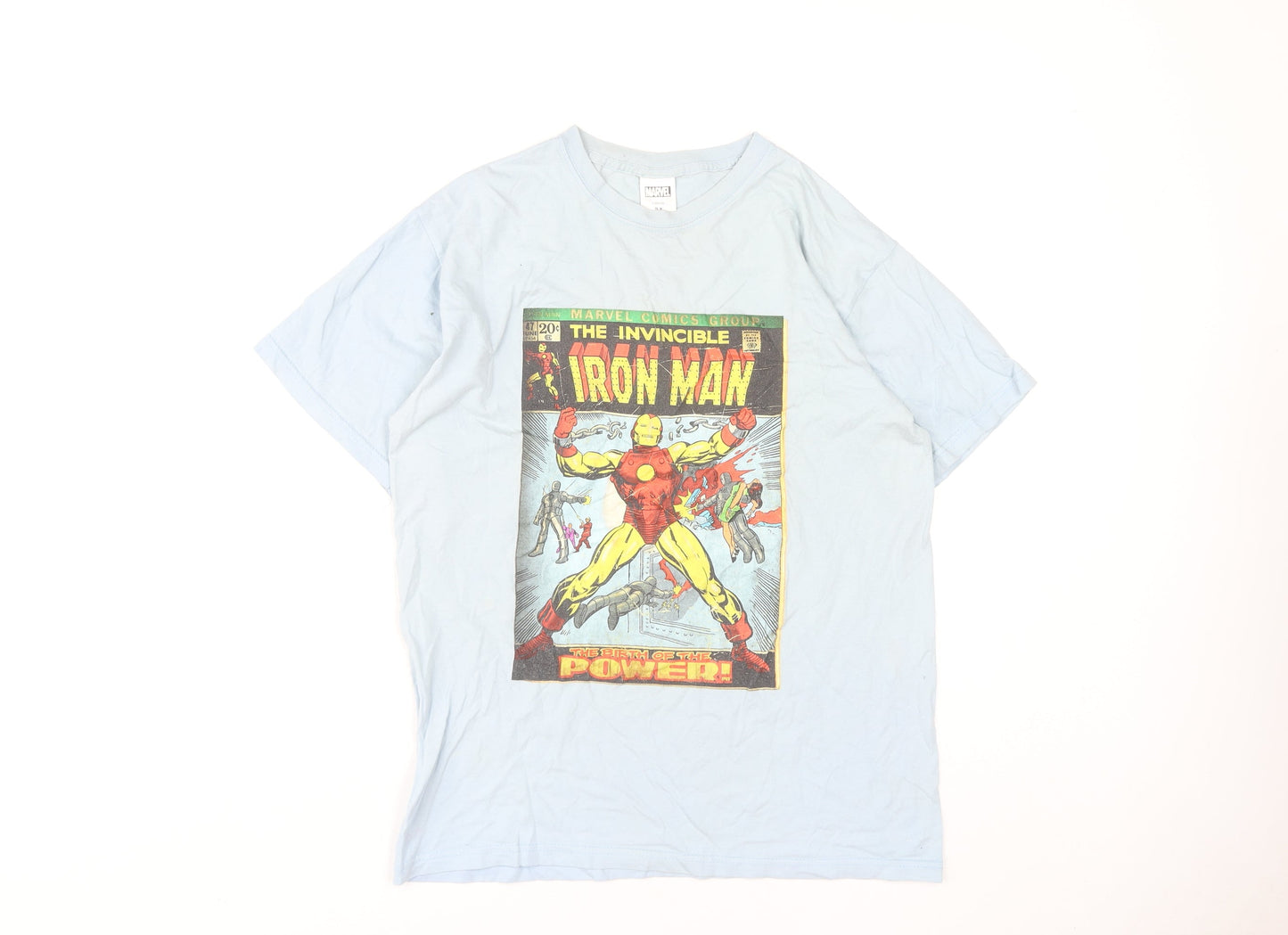Marvel Men’s Blue Iron Man Graphic T-Shirt M