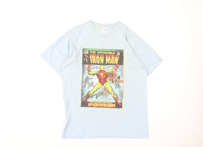 Marvel Men’s Blue Iron Man Graphic T-Shirt M