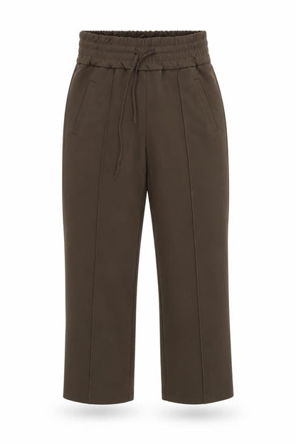 Womens UK Size S Only Relaxed Fit Cropped Brown Trousers