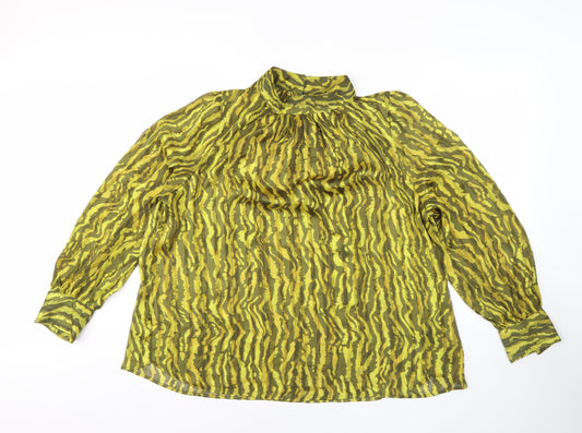 Womens UK Size 16 H&M Multicoloured Kimono Blouse