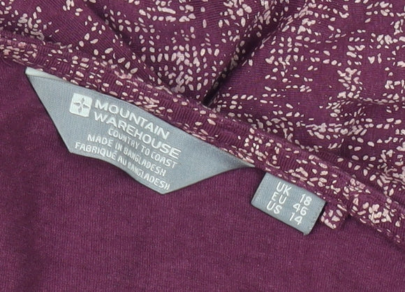 Mountain Warehouse Purple Wrap Dress - Women’s 18