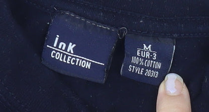 InK COLLECTION Men's Black Graphic M T-Shirt