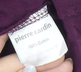 Pierre Cardin Men's Purple Graphic T-Shirt, M, Crew Neck