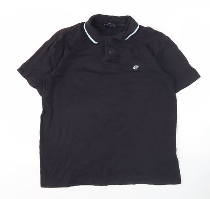 French Connection Men's Black Polo Shirt M