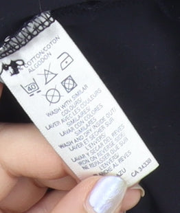 French Connection Men's Black Polo Shirt M