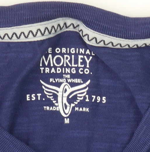 Matalan Men's Blue Graphic T-Shirt, Medium, Motorcycle