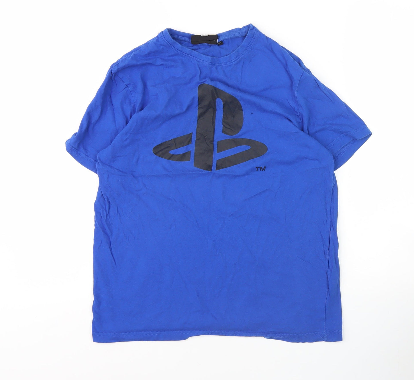 PlayStation Men's Blue XS Crew Neck T-Shirt