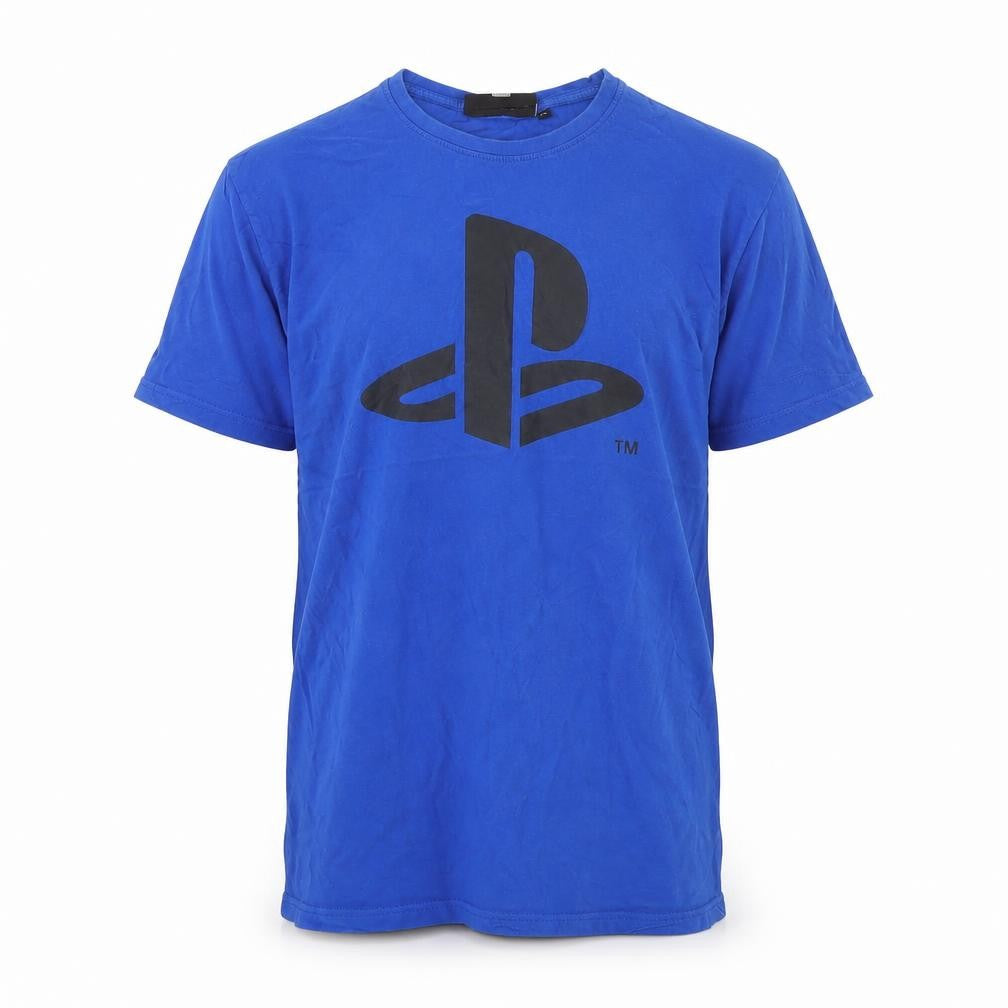 Mens UK Size XS PlayStation Blue  T-Shirt