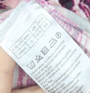 Damart Women's Multicoloured Striped T-Shirt, S, 3/4 Sleeve