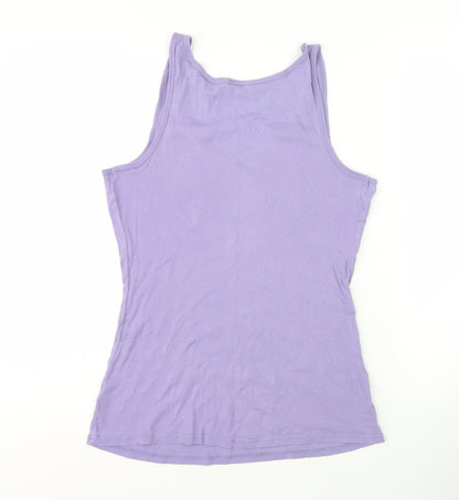 Womens UK Size 12 Dorothy Perkins Purple Basic Tank