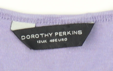 Womens UK Size 12 Dorothy Perkins Purple Basic Tank